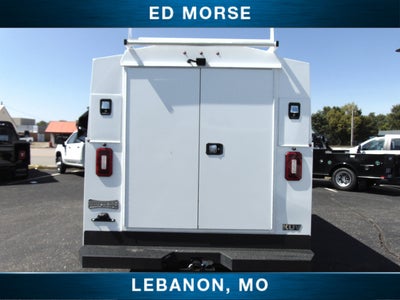 2023 Ford Transit Cutaway Knapheide KUV w/ 3 bow ladder rack