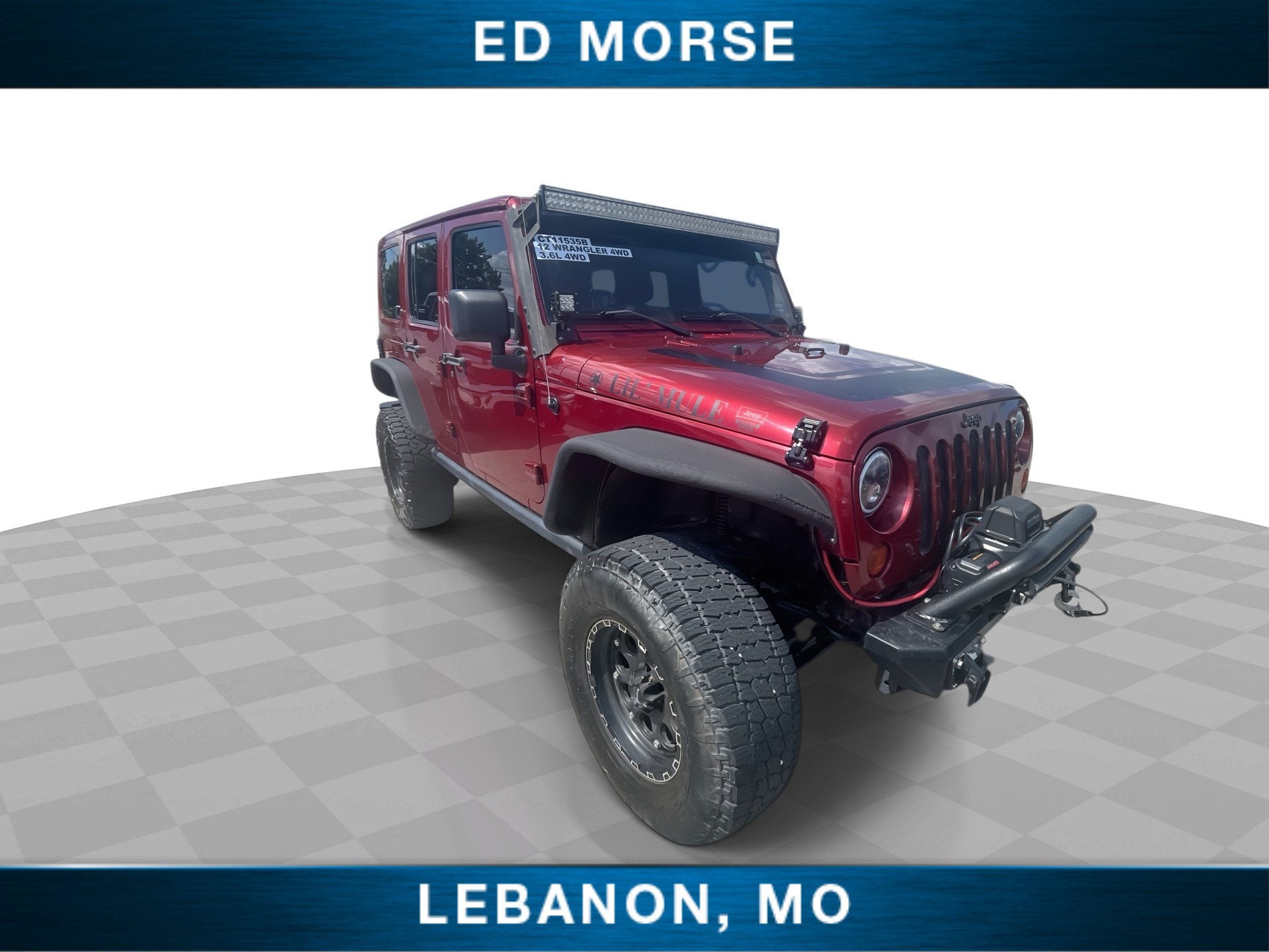 Used 2012 Jeep Wrangler Unlimited Sahara with VIN 1C4BJWEG0CL255507 for sale in Lebanon, MO