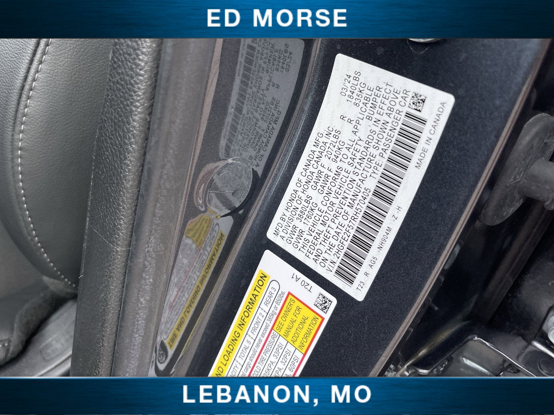 2024 Honda Civic Sedan Sport