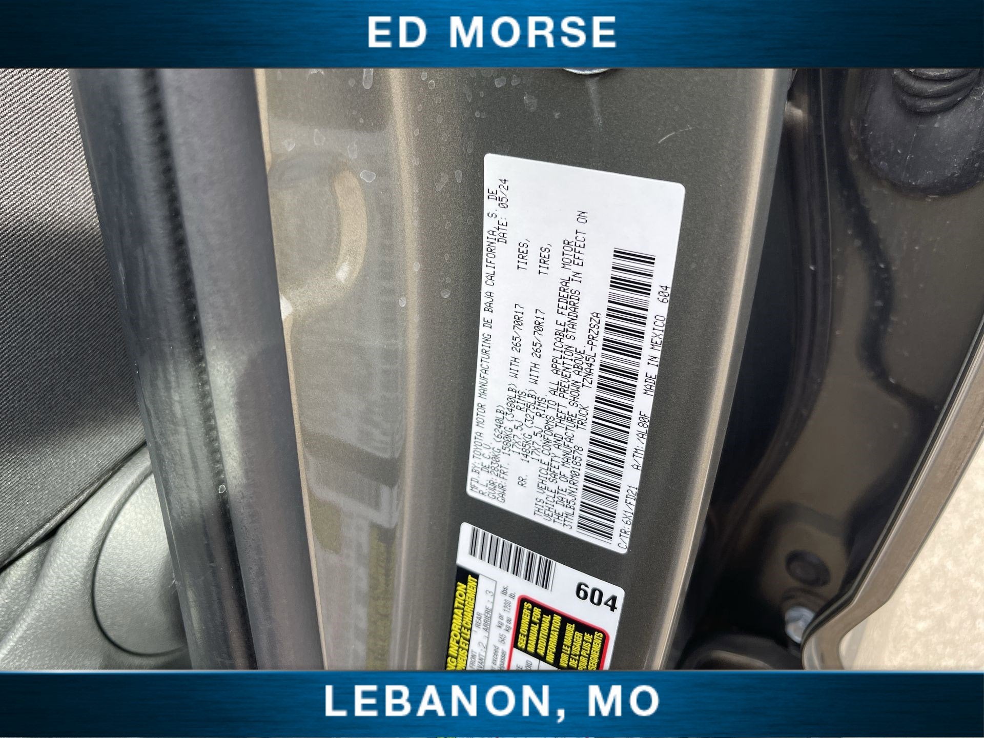 2024 Toyota Tacoma 4WD SR5